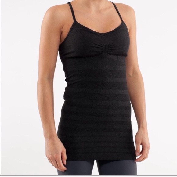Lululemon Ebb and Flow Racerback Tank Size 6 Black - Picture 2 of 8